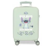 Joumma Disney Stitch Keep Going Maleta de Cabina Verde 33x50x20 cms Rígido 2,35 kgs Cierre de combinación Lateral ABS 2,35 kgs 33L Equipaje de Mano