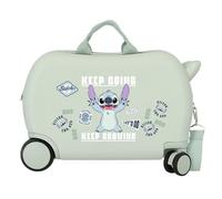 Joumma Disney Stitch Keep Going Maleta Infantil Verde 45x31x20 cms Rígido 1,8 kgs ABS 1,8 kgs 24,6L Equipaje de Mano