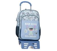 Joumma Disney Stitch Keep Going Mochila Escolar Azul 30x40x13 cm Poliéster 15,6L