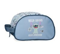 Joumma Disney Stitch Keep Going Nececer Adaptable Azul 24x14x10 cm Poliéster