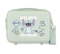 Joumma Disney Stitch Keep Going Nececer Adaptable Verde 29x21x15 cms Rígido ABS 9,1L 0,8 kgs