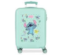 Joumma Disney Stitch Little Destruction Maleta de Cabina Azul 38x55x20 cms Rígido 2 kgs Cierre de combinación Lateral ABS 2 kgs 35L Equipaje de Mano