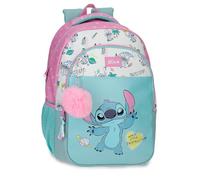 Joumma Disney Stitch Little Destruction Mochila Escolar 15,6" Pulgadas Turquesa Verde 28x42x14 cm PVC 16,46L