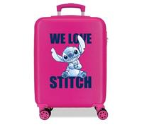 Joumma Disney Stitch Maleta de Cabina Rosa 38x55x20 cms Rígido 2 kgs Cierre de combinación Lateral ABS 2 kgs 35L Equipaje de Mano