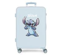 Joumma Disney Stitch Naughty Maleta Mediana Azul 46x65x23 cms Rígido 2,62 kgs Cierre de combinación Lateral ABS 2,62 kgs 56LExtensible