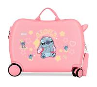 Joumma Disney Stitch You & Me Maleta Infantil Rosa 50x38x20 cm Rígida ABS Cierre de combinación Lateral 34L 2,1kg 2 Ruedas