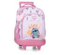 Joumma Disney Stitch You & Me Mochila Compact 2 Ruedas Malva 32x45x21 cm Poliéster