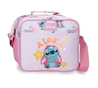 Joumma Disney Stitch You & Me Neceser Adaptable con Bandolera Malva 23x20x9 cm Poliéster