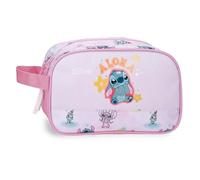 Joumma Disney Stitch You & Me Neceser Dos Compartimentos Adaptable Malva 26x16x12 cm Poliéster