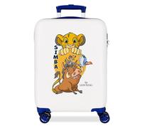 Disney Joumma The Lion King Maleta de Cabina Blanco 38x55x20 cms Rígido 2 kgs Cierre de combinación Lateral ABS 2 kgs 35L Equipaje de Mano