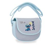 Joumma Disney Tiki Stitch Bandolera con Solapa Denim 16x14x5 cm PU y Poliéster