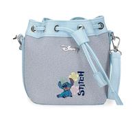 Joumma Disney Tiki Stitch Bolso Saco Denim 14x17x9 cm PU y Poliéster
