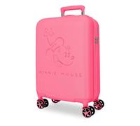 Joumma Disney Traveling with Minnie Maleta de Cabina Fucsia 36x55x20 cm Rígida ABS Cierre de combinación Integrado 32L 2,4kg 4 Ruedas Dobles Equipaje de Mano