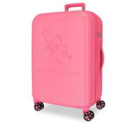 Joumma Disney Traveling with Minnie Maleta Mediana Fucsia 44x65x26 cm Rígida ABS Cierre de combinación Integrado 63L 3,4kg 4 Ruedas Dobles