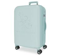 Joumma Disney Traveling with Minnie Maleta Mediana Turquesa Azul 44x65x26 cm Rígida ABS Cierre de combinación Integrado 63L 3,4kg 4 Ruedas Dobles