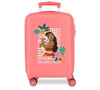 Joumma Disney Vaiana Sea Vibes Maleta de Cabina Coral 33x50x20 cm Rígida ABS Cierre de combinación Lateral 28L 2,2kg 4 Ruedas Dobles Equipaje de Mano
