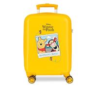 Joumma Disney Winnie Adventures Ahead Maleta de Cabina Ocre 33x50x20 cm Rígida ABS Cierre de combinación Lateral 28L 2,2kg 4 Ruedas Dobles Equipaje de Mano