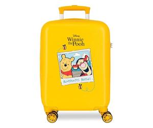 Joumma Disney Winnie Adventures Ahead Maleta de Cabina Ocre 33x50x20 cm Rígida ABS Cierre de combinación Lateral 28L 2,2kg 4 Ruedas Dobles Equipaje de Mano