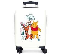 Joumma Disney Winnieh The Pooh Maleta de Cabina Blanco 33x50x20 cms Rígida ABS Cierre de combinación Lateral 28,4L 2 kgs 4 Ruedas Dobles Equipaje Mano