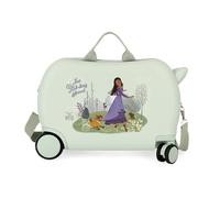 Joumma Disney Wish Playing with Valentino Maleta Infantil Verde 45x31x20 cms Rígida ABS 24,6L 1,8 kgs 4 Ruedas Equipaje Mano