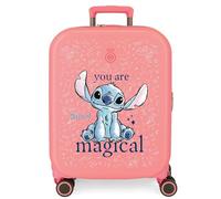 Joumma Disney You Are Magical Maleta de Cabina Coral 40x55x20 cms Rígido 2,74 kgs Cierre TSA Integrado ABS 2,74 kgs 37L Extensible Equipaje de Mano