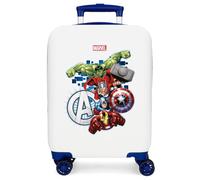 Joumma Marvel Avengers Attack Maleta de Cabina Blanco 33x50x20 cms Rígido 2 kgs Cierre de combinación Lateral ABS 2 kgs 28,4L Equipaje de Mano