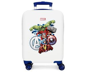 Joumma Marvel Avengers Attack Maleta de Cabina Blanco 33x50x20 cms Rígido 2 kgs Cierre de combinación Lateral ABS 2 kgs 28,4L Equipaje de Mano
