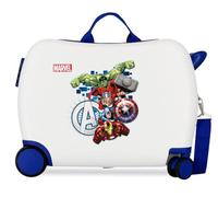 Joumma Marvel Avengers Attack Maleta Infantil Blanco 50x38x20 cm Rígida ABS Cierre de combinación Lateral 34L 2,1kg 4 Ruedas Equipaje de Mano
