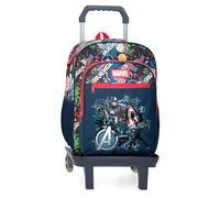 Joumma Marvel Avengers Legendary Mochila Escolar con Carro Azul 30x40x13 cms Poliéster 15,6L