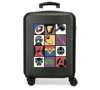 Joumma Marvel Avengers Power Squad Maleta de Cabina Negro 38x55x20 cm Rígida ABS Cierre de combinación Lateral 34L 2,6kg 4 Ruedas Dobles Equipaje de Mano