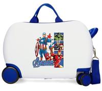 Joumma Marvel Avengers Power Squad Maleta Infantil Blanco 45x31x20 cm Rígida ABS 24,6L 1,76kg 2 Ruedas Dobles Equipaje de Mano
