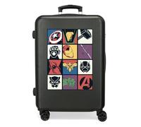 Joumma Marvel Avengers Power Squad Maleta Mediana Negro 46x65x23 cm Rígida ABS Cierre de combinación Lateral 56L 3,1kg 4 Ruedas Dobles Extensible