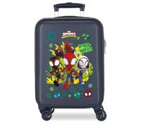 Joumma Marvel Dino-Webs Maleta de Cabina Azul 33x50x20 cm Rígida ABS Cierre de combinación Lateral 28L 2,2kg 4 Ruedas Dobles Equipaje de Mano