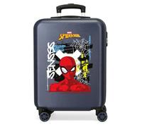 Joumma Marvel Graffity of Spiderman Maleta de Cabina Azul 38x55x20 cms Rígido 2 kgs Cierre de combinación Lateral ABS 2 kgs 35L Equipaje de Mano