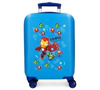Joumma Marvel Iron Friends Maleta de Cabina Azulon 33x50x20 cm Rígida ABS Cierre de combinación Lateral 28,4L 2,3kg 4 Ruedas Dobles
