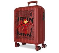 Joumma Marvel Ironman Maleta de Cabina Rojo 40x55x20 cms rígida 2,8 kgs Cierre TSA Integrado ABS 2,8 kgs 37L Extensible Equipaje de Mano
