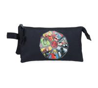 Enso Joumma Marvel Los Vengadores Avengers To The Power Estuche Triple Negro 22x12x5 cms Poliéster