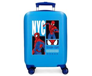 Joumma Marvel Spider-Man Urban Hero Maleta de Cabina Azulon 33x50x20 cm Rígida ABS Cierre de combinación Lateral 28L 2,2kg 4 Ruedas Dobles Equipaje de Mano