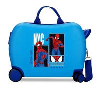 Joumma Marvel Spider-Man Urban Hero Maleta Infantil Azulon 50x38x20 cm Rígida ABS Cierre de combinación Lateral 34L 2,1kg 2 Ruedas Dobles Equipaje de Mano
