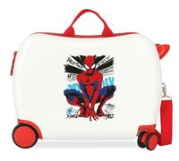 Joumma Marvel Spider-Man Urban Hero Maleta Infantil Blanco 50x38x20 cm Rígida ABS Cierre de combinación Lateral 34L 2,1kg 2 Ruedas Dobles Equipaje de Mano