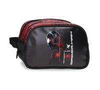 Joumma Marvel Spider Technology Neceser Dos Compartimentos Adaptable Negro 26x16x11 cm PVC