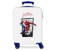 Joumma Marvel Spiderman Action Maleta de Cabina Blanco 38x55x20 cms Rígido 2 kgs Cierre de combinación Lateral ABS 2 kgs 35L Equipaje de Mano