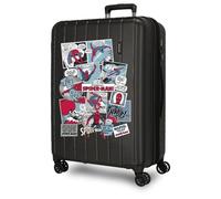 Joumma Marvel Spiderman Comic Maleta Mediana Negro 48x65x27 cms rígida 3,5 kgs Cierre TSA Integrado ABS 3,5 kgs 72L Extensible