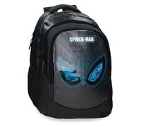 Joumma Marvel Spiderman Is Watching Us Mochila Escolar Doble Compartimento Portátil 15,6 pulgadas Negro 34x46x21 cm PVC 32,84L