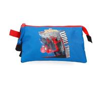Joumma Marvel Spiderman Wall Crawler Estuche Triple Negro 22x12x5 cm Poliéster