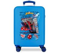 Joumma Marvel Spiderman Wall Crawler Maleta de Cabina Azul 38x55x20 cms Rígido 2 kgs Cierre de combinación Lateral ABS 2 kgs 35L Equipaje de Mano