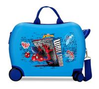 Joumma Marvel Spiderman Wall Crawler Maleta Infantil Azulon 50x38x20 cm Rígida ABS Cierre de combinación Lateral 34L 2,1kg 2 Ruedas