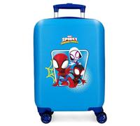 Joumma Marvel Spidey Team Up Maleta de Cabina Azul 33x50x20 cms Rígida ABS Cierre de combinación Lateral 28,4L 2 kgs 4 Ruedas Dobles Equipaje Mano
