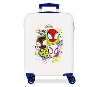 Joumma Marvel Team Spidey Maleta de Cabina Blanco 38x55x20 cms Rígido 2 kgs Cierre de combinación Lateral ABS 2 kgs 35L Equipaje de Mano