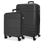Joumma Movom Galaxy Juego de Maletas Antracita 55/68 cm Rígida ABS Candado de combinación Integrado 111L 6,5kg 4 Ruedas Dobles Extensible Equipaje de Mano